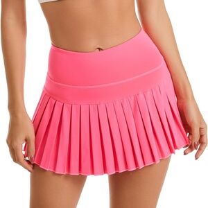 hot pink tennis skirt